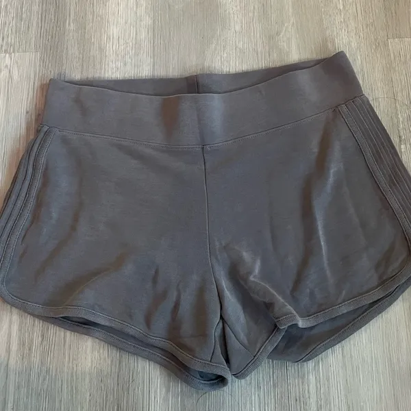 Athleta Serenity Shortie Shorts Gray Small | Modal Soft High Rise Lounge - Image 3