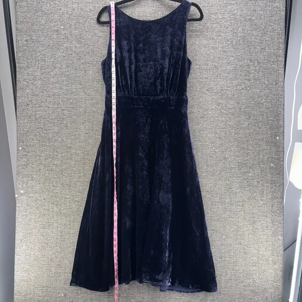 Boden Velvet Dress Dark Blue 2‎ - Image 16