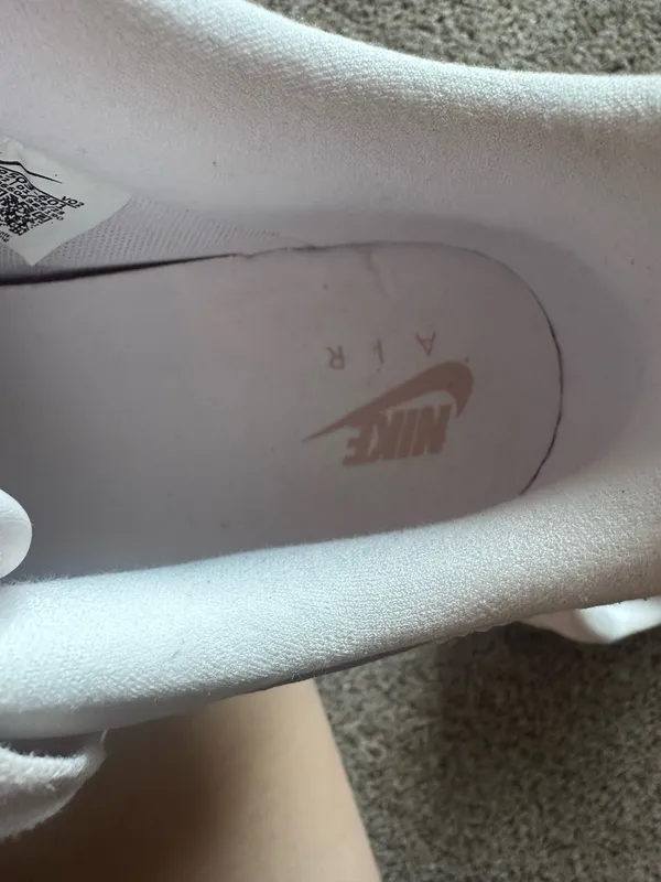 Nike air light pink Air Force sneakers women’s size 9.5 - Image 6