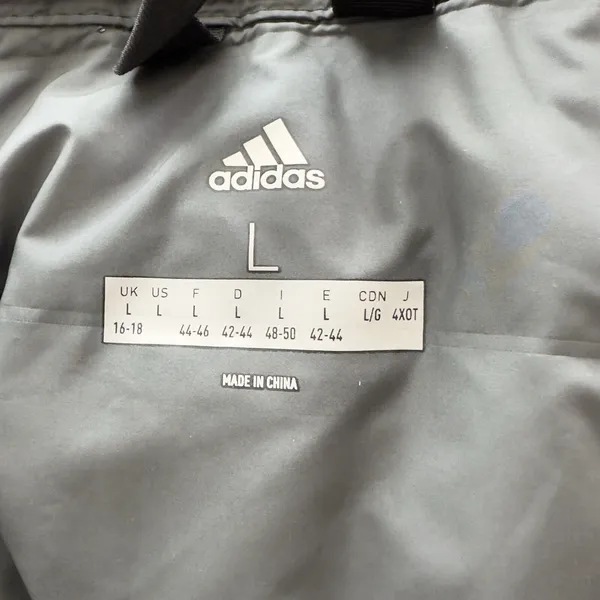 Adidas Varilite RL Jacket L Women's puffer quilted lightweight gray - Image 4
