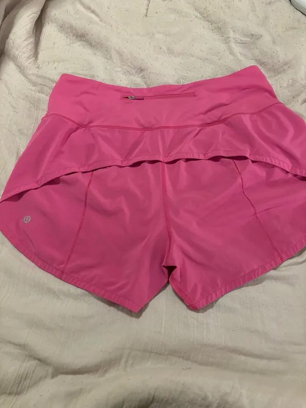 Lululemon Sonic Pink Speed Up Shorts - Image 4