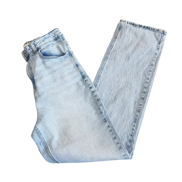 PACSUN 90s Boyfriend Jeans Women's 30 Light Wash High Rise Straight Leg Stretch - Image 5
