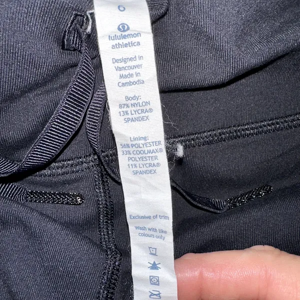 Lululemon Athletica Womens Size 6 Black Drawstring Cinchable Ankle Jogger Pants - Image 5
