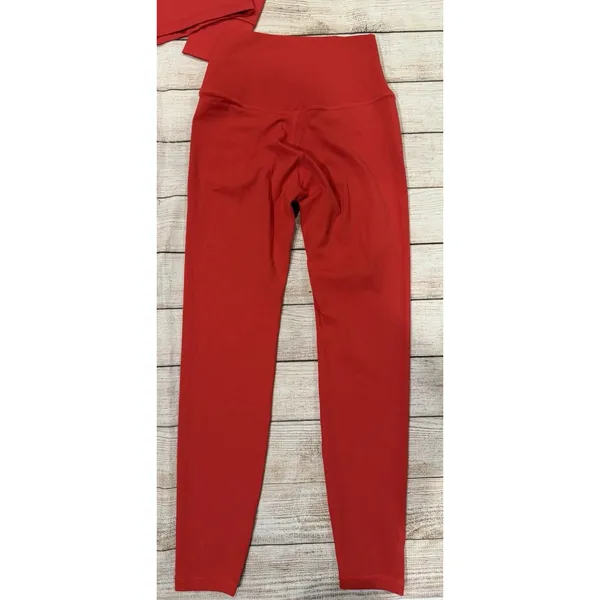 NWT OTG Athleisure Red activewear set Jacket, Sport Bra And Pants Leggings - Image 9
