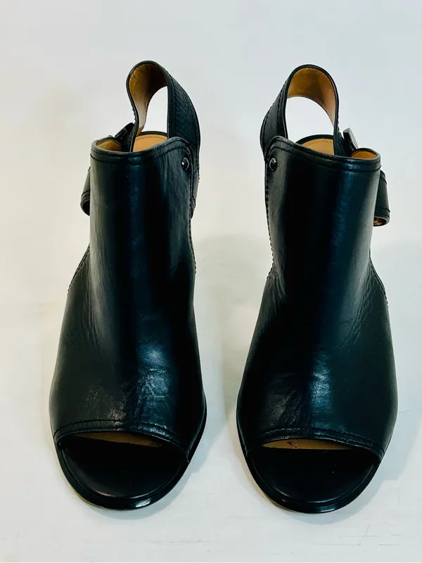 Coach Black Leather High Heel Sandal “Iona” size 10 - Image 6