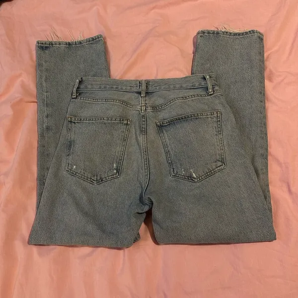 Agolde Ripley High-Rise Straight-Left Jeans in Riptide 26” - Image 4