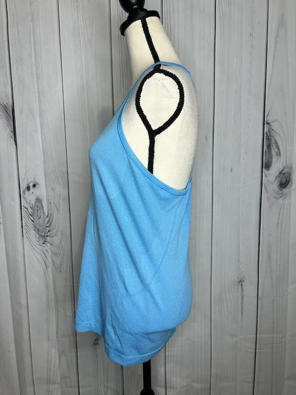 Lululemon Swiftly Tech Racerback Womens Sz 10 Brisk Blue Running Tank Top - Image 4