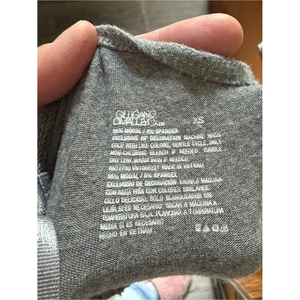 Gilligan & O'Malley Modal Pajama Set Gray Lace Trim Cami Shorts XS Target - Image 8
