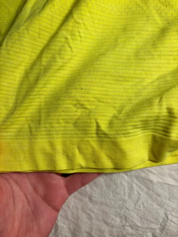 Bright yellow Lululemon racer back swiftly tank - Image 3