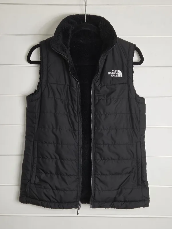 The North Face Reversible Black Quilted Puffer Vest Size S - Image 6