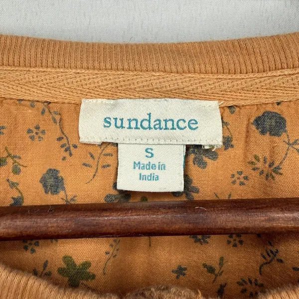Sundance Women's Thermal Knit Pajamas Set Size Small Floral Long Sleeves - Image 9