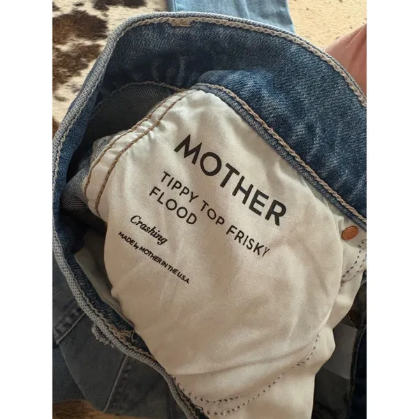 MOTHER Superior Denim In Tippy Top Frisky Flood in Crashing Size 29 - Image 7