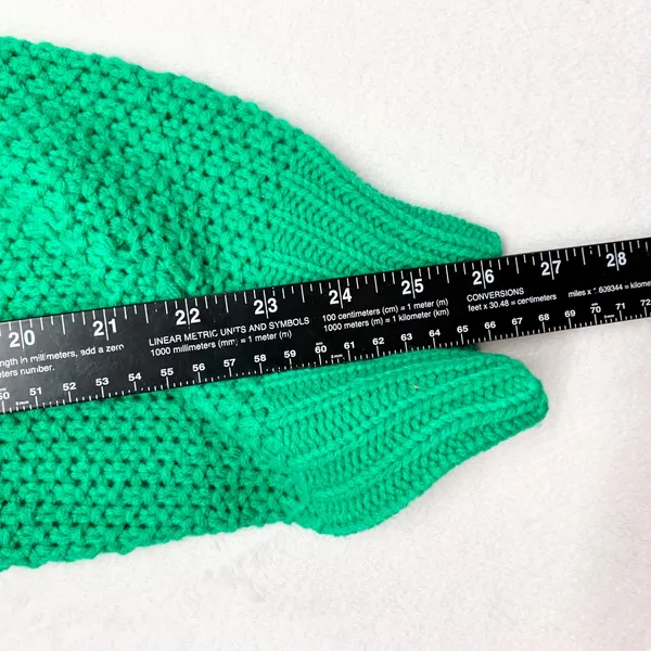 &merci Pointelle‎ Knit Crewneck Sweater Womens Size M Green MSW10084 Chunky - Image 6
