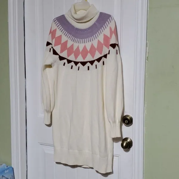 Free Assembly Jersey Dress Size L Pink Size L - Image 3