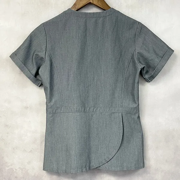 FIGS Technical Collection‎ Cayo Scrub Top Women XXS Grey Stretch Minimal Health - Image 2