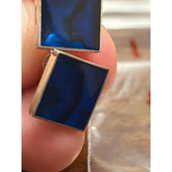 925 sterling silver earrings 1.69g h82 stud - Image 4
