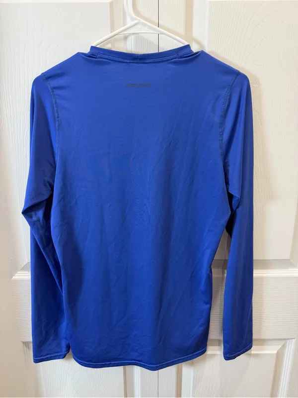 Patagonia Capilene Shirt Women's Small Active Long Sleeve Blue - Image 3