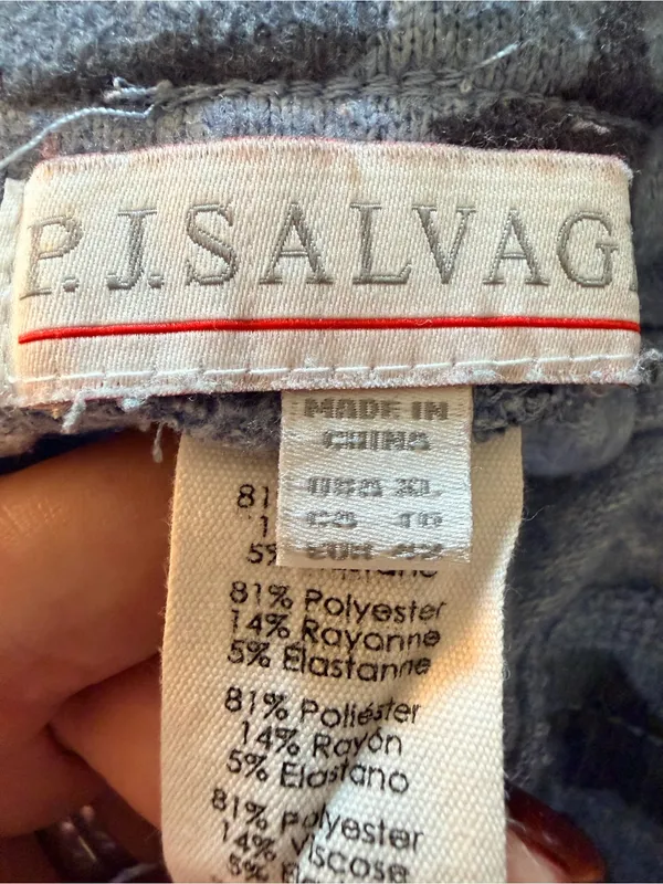PJ Salvage Women's Blue Camo Print Jogger Pants and Matching Tank - Image 4