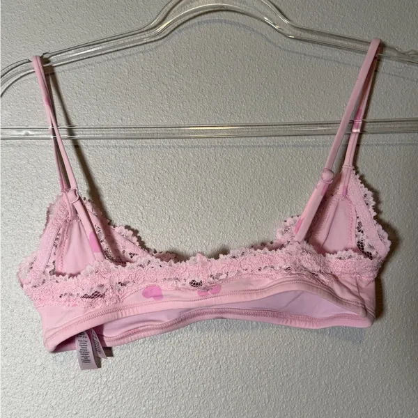 NWOT Skims valentines bralette *dust mark* hearts - Image 7