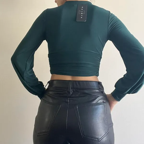 21 Saints Emerald Green NWT Crop Top Size S - Image 2