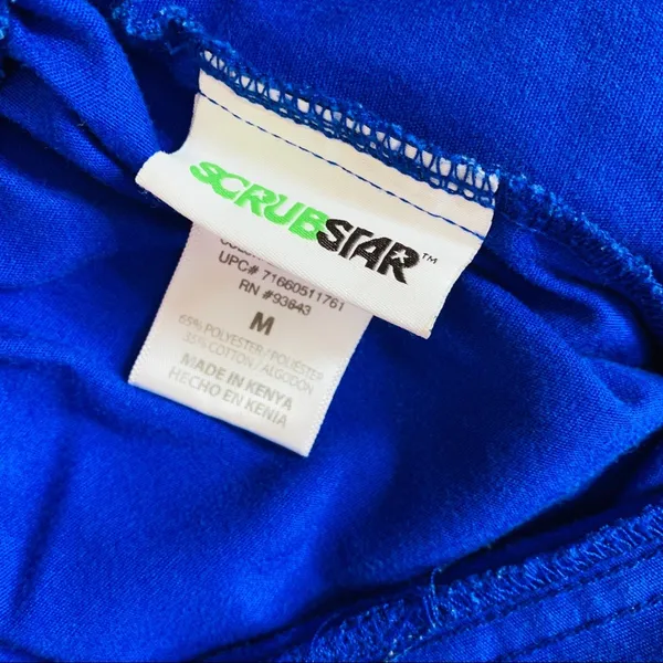 Scrubstar Blue Winter Snowflakes Medical Scrubs Set Size Medium Scrub Top & Pants - Image 14