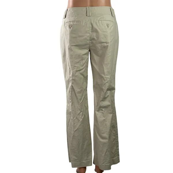 Banana Republic Women's Beige Casual Straight Chino Khaki Trouser Pants Size 4P - Image 3