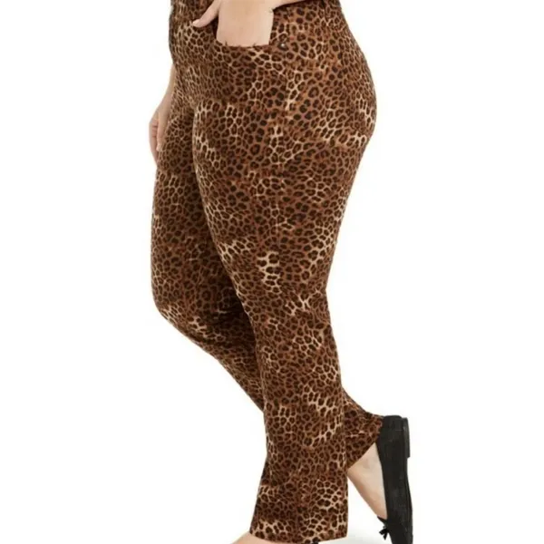 Charter Club PLUS SIZE Lexington Animal-Print Jeans 16W Stretch Denim Festival - Image 6