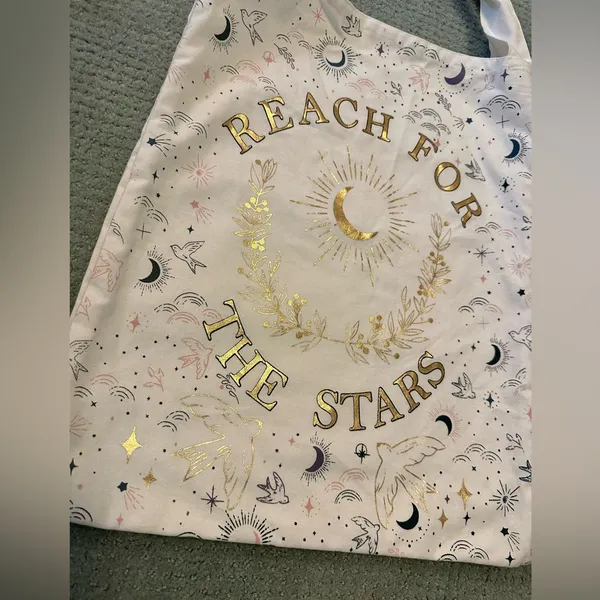World Market - "Reach for the stars" Eco friendly Shopping Bag! Never used! - Image 4