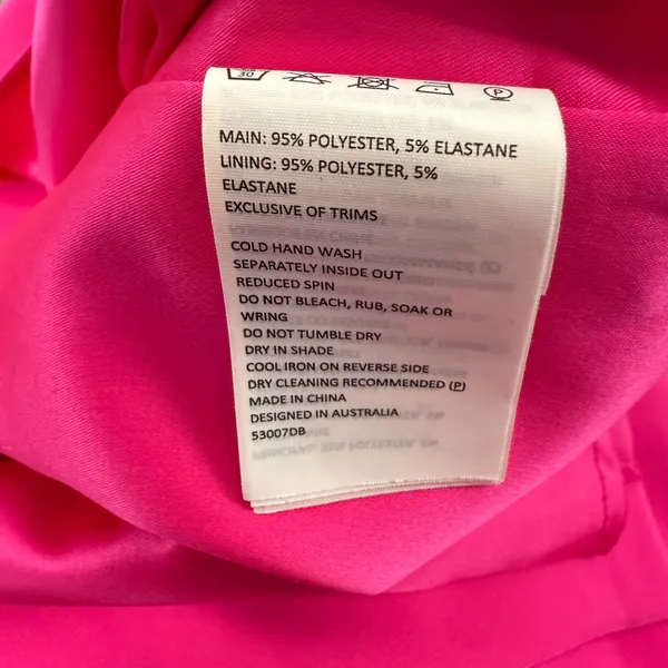 Bardot‎ Strapless Ruffled Bodycon Dress in Pink Size Extra Small - Image 9