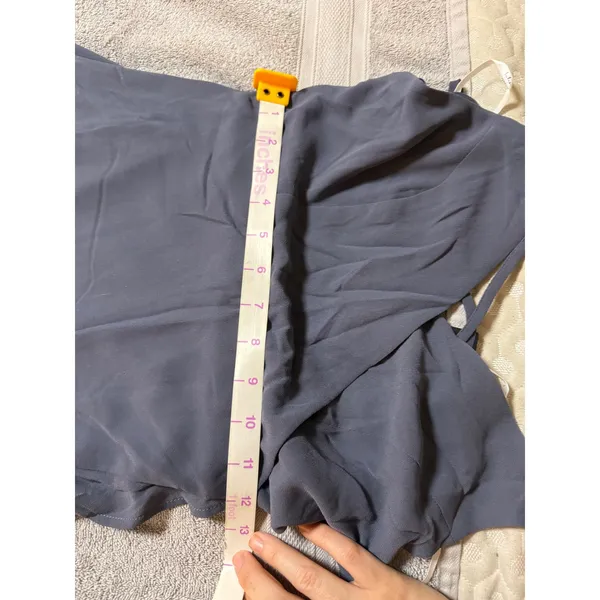 NWT Lulus Size Small‎ In Love Forever Granite Blue Lace-Up High-Low Maxi Dress - Image 4