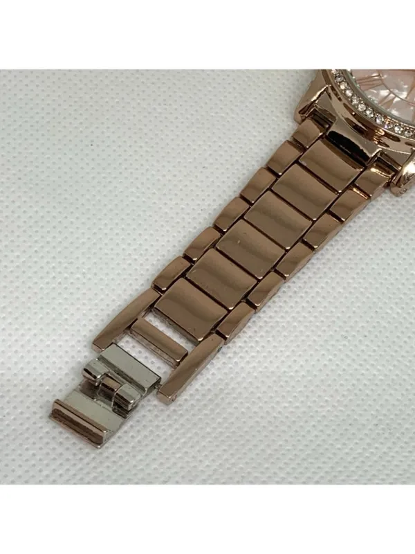 Beverly Hills polo club women’s watch rose gold tone rhinestones 40mm 6” running - Image 5