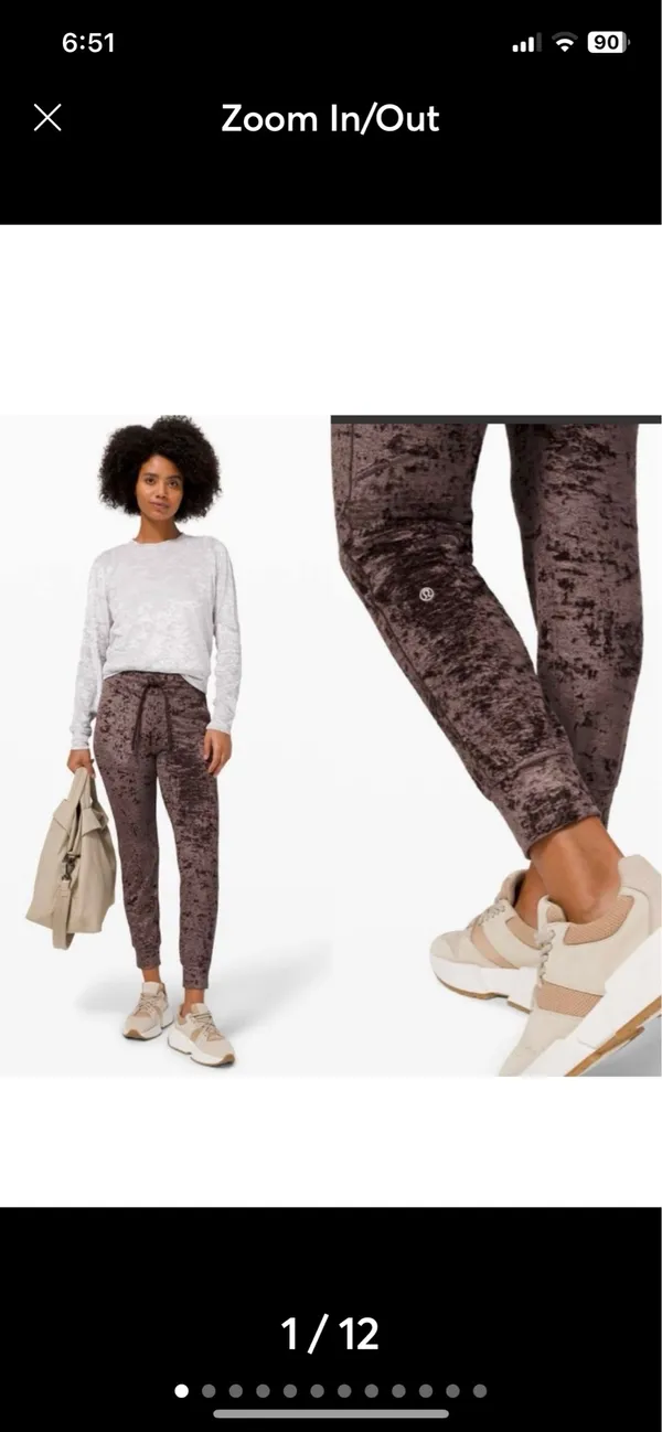 lululemon Ready To Crush Velvet Jogger French Press Brown - Image 2