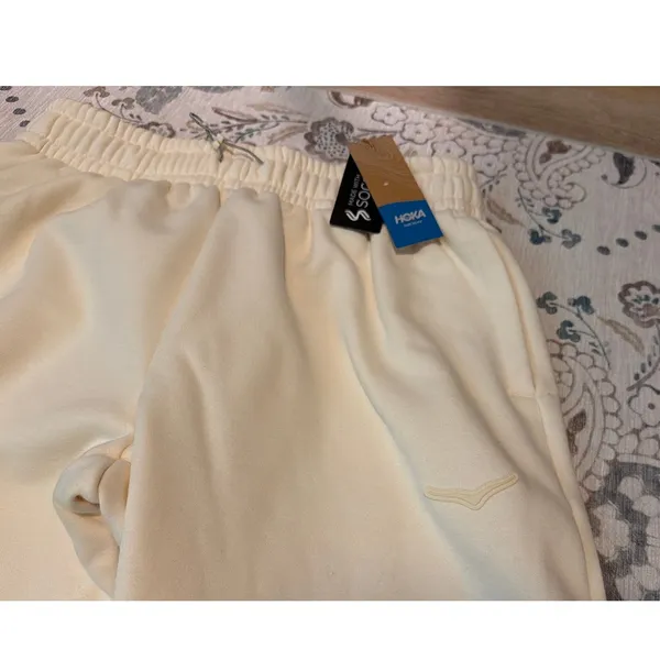 HOKA Essential Jogger - All Gender Size Small - Cream/Truffle Salt - NWT - Image 4