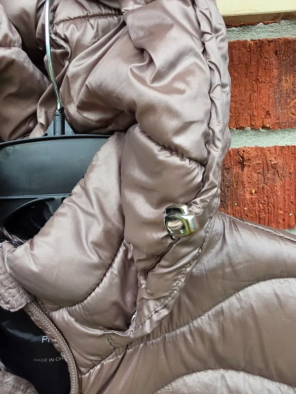Andrew Marc Packable Lightweight Premium Down Puffer Coat Long Midi XS Bronze - Image 5