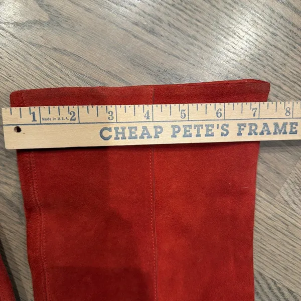 Free People Banks Over the Knee Slouch Red Suede Boots - EUC 5.5/36 - Image 5