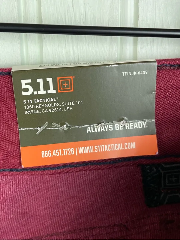NEW 5.11 Tactical Women's Defender-Flex Pants Slim Fit Size 6 Regular Red Twill - Image 8