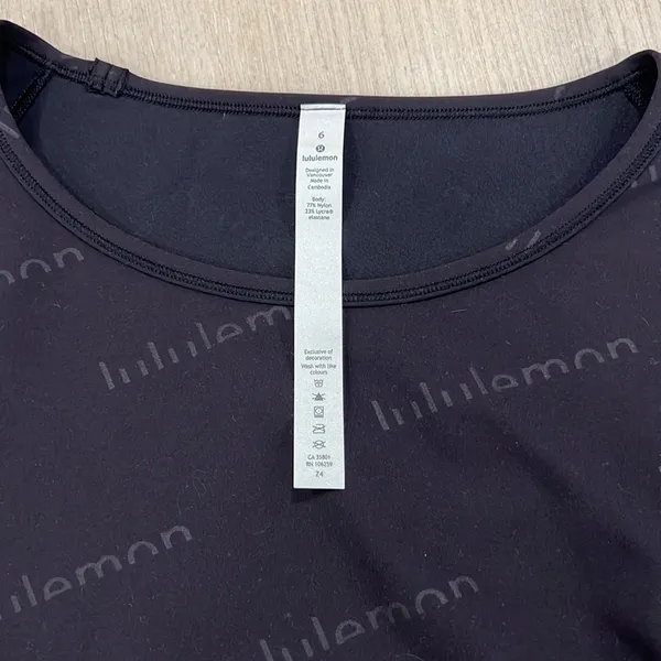Lululemon black label crop top - Image 2