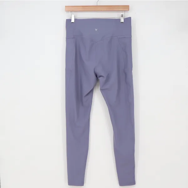 Old Navy Leggings Womens L Powersoft Boundless Purple Extra High-Rise Excellent - Image 4