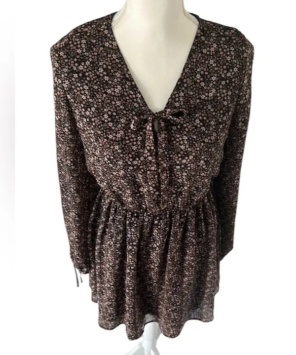 Maurices Pink and Brown Mini Dress - Image 7