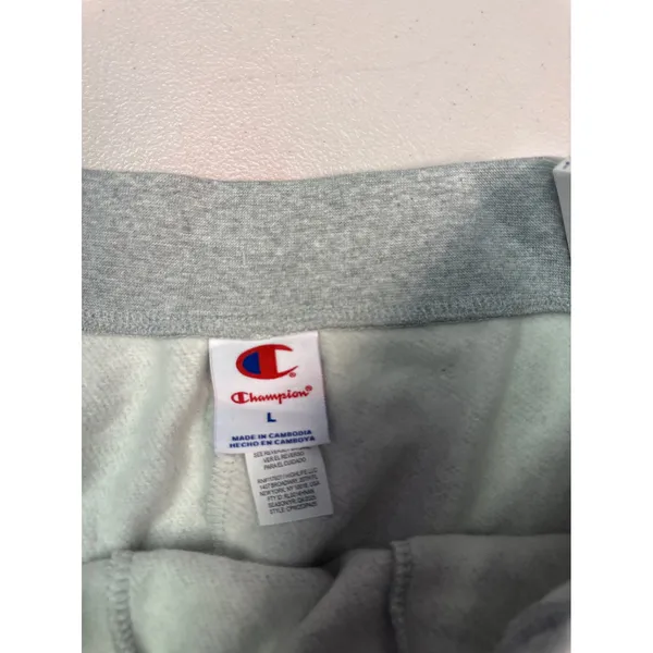 Champion Womens Iconic Puddle Pant Wide Leg Sweatpants Light Grey Heather L - Image 4