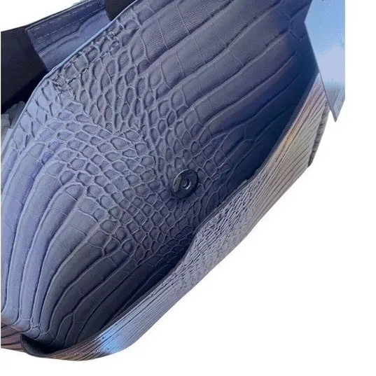 NWT Worthington Gray Croc-Embossed Faux Leather Tote | Style‎ 109-1020-0103-01 - Image 5