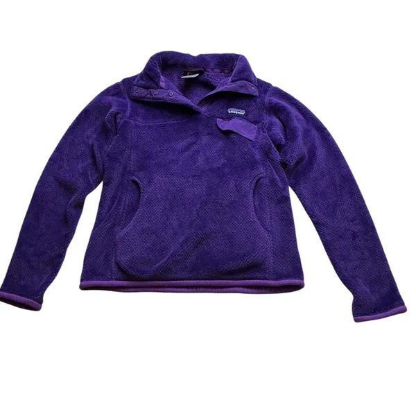Patagonia Re-Tool Snap-T Fleece Pullover Purple Womens Small 25442 - Image 7