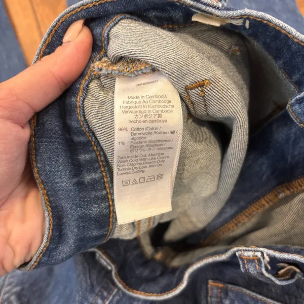 Madewell The Perfect Vintage Wide-Leg Jean Patch Pockets Sz 28 Caronia Wash $128 - Image 7
