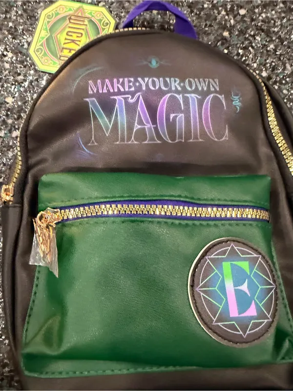 Disney 'Wicked Make Your Own Magic' Black & Green Mini Backpack NWT - Image 2