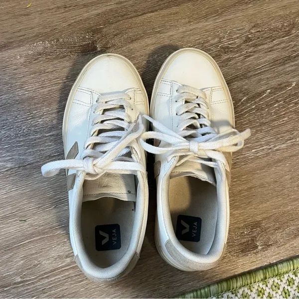 Veja Campo Leather Sneaker White Tan - Image 7