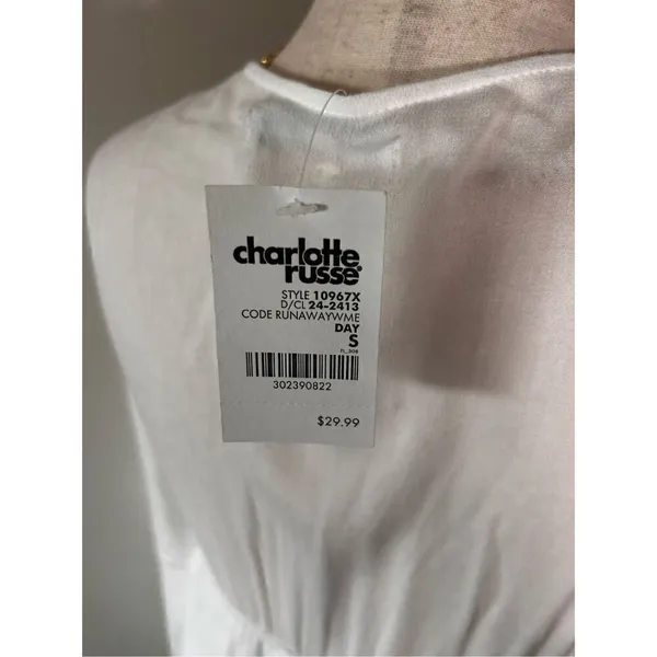 Charlotte russe white hobo country girl outfit size s - Image 4