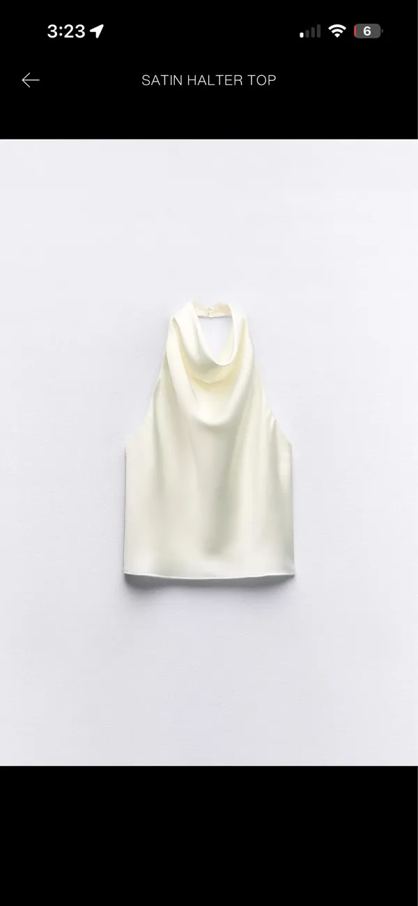 ZARA Halter Satin Top - Image 2
