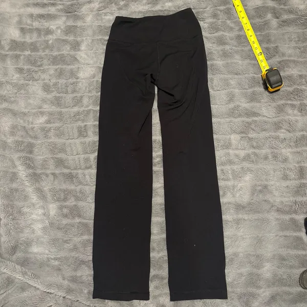 Yogalicious Black Flare Leggings High Waisted Yoga Pants Size S - Image 2