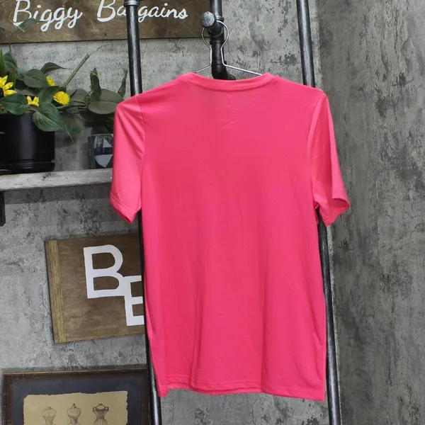NWT Reebok Womens Active Wear Tee Pullover Shirt Top 100205295 Bold Pink M - Image 4