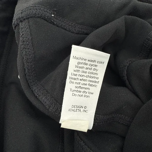 Athleta Women's Excursion Jogger Leggings Pockets Black Ribbed Small‎ - Image 9
